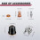 23Pcs IPT60 Plasma Cutter Torch Consumables Kit for CUT55 Models, .045" Accessories 7
