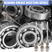 8pcs Grease Accessory Kit, 3 Grease Nozzles,1 Needle Dispenser, Rubber Tip Joint Nipple, Straight Nozzle & Bent Adapter
