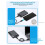 2Pcs 2.5in HDD SSD Enclosure USB 3.0 to  External Hard Drive Case for Laptap Desktop PC Data Transfer 3
