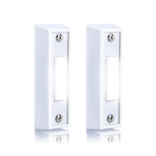 2-Pack LED Lighted Doorbell Button, Wired Push Button Replacement with High Compatibility for Garage and Wall Mount