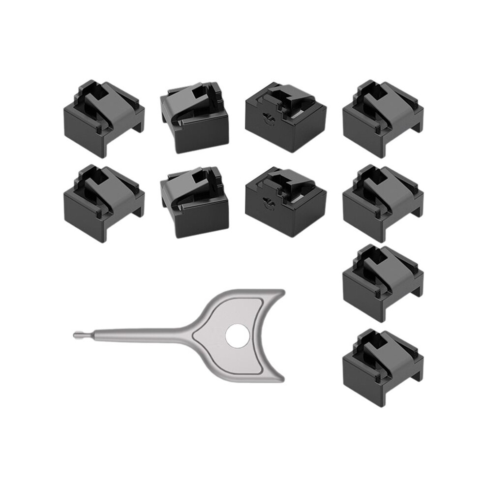 Photos - Other Electrical Equipment 10PCS RJ45 Inserts Lock with Key Dust-Proof Network Plug Enhances Data Security Protection for , Router Black