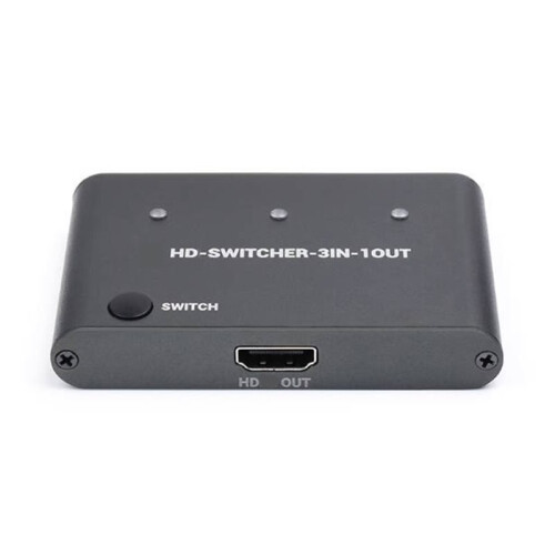 -Compatible 4K Switcher 3 in 1 Out One-Click  Input Devices to Share One HD Screen Support PC Game 1