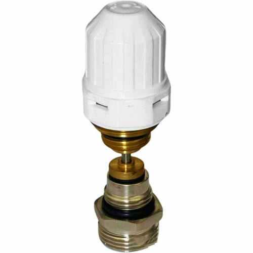 Brass Floor Heating Valve Core Set with Automatic Spring Return Needle Valve,Compatible with M30 X 1.5 Thermostatic