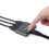 -Compatible 4K Switcher 3 in 1 Out One-Click  Input Devices to Share One HD Screen Support PC Game 4