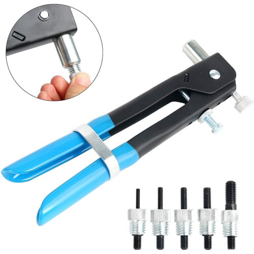 86Pcs Heavy Duty Riveter Set Carbon Steel Blind Rivets Assortment Kit Hand Tools Rivet Nut Tool, Riveter Tool Set 2