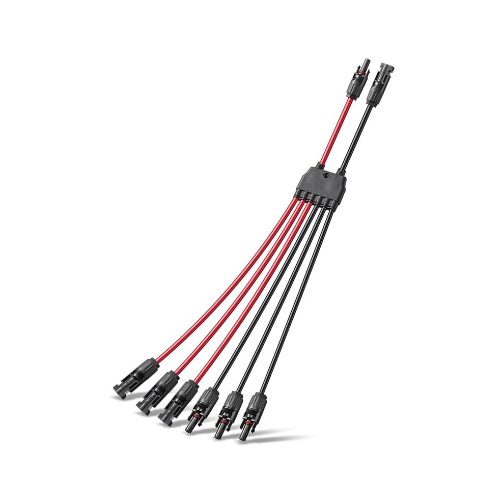 Solar Parallel Connectors, 2-3 Panels, 10Awg Y Branch Adapter Cable, Waterproof 4713032120825