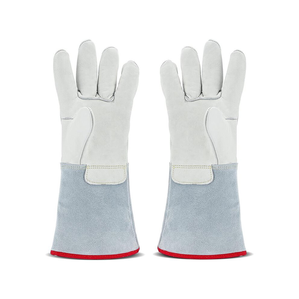 Cryogenic Gloves 14.2Inch/36Cm Long Mid-Arm Ln2 Protective Gloves For Liquid Nitrogen/Dry Ice/Cold Storage 6032301783041