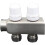 Brass Floor Heating Valve Core Set with Automatic Spring Return Needle Valve,Compatible with M30 X 1.5 Thermostatic 5