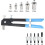 86Pcs Heavy Duty Riveter Set Carbon Steel Blind Rivets Assortment Kit Hand Tools Rivet Nut Tool, Riveter Tool Set 8