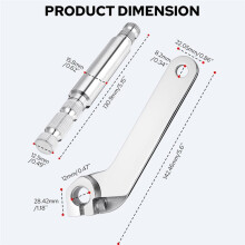 Inner Shifter Lever Shaft Kit, Stainless Steel Inner Shift Rod Lever Fit for Touring Electra Glide