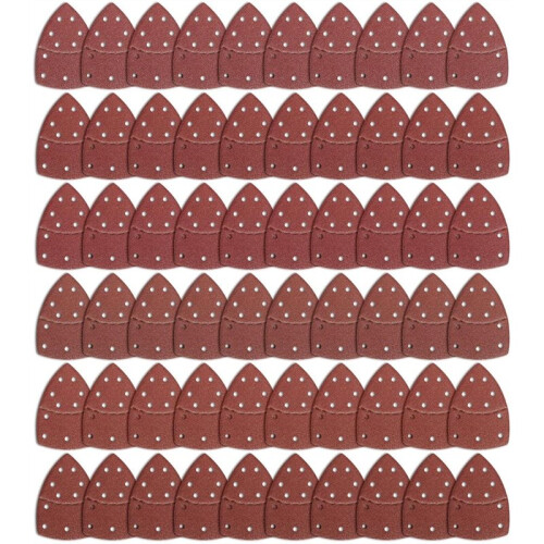 60PCS Sanding Sheets,11-Hole Mouse Sandpaper Sheets Compatible with  Multi-Sander PSM 100A/200 AES/PSM 18