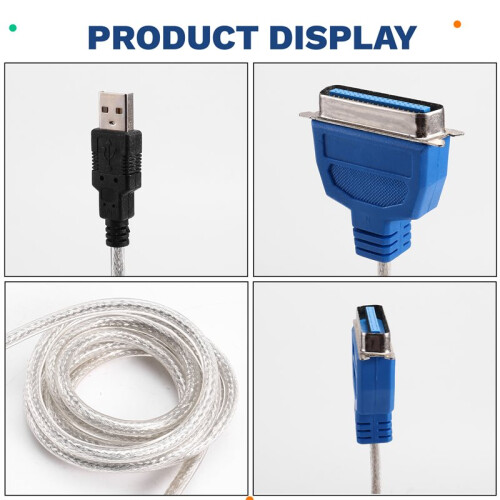 USB 2.0 Naar CN36 Parallelle Printerkabel CN36-Converter 36-Pins Poortadapterlijn voor Computer-Pc 1