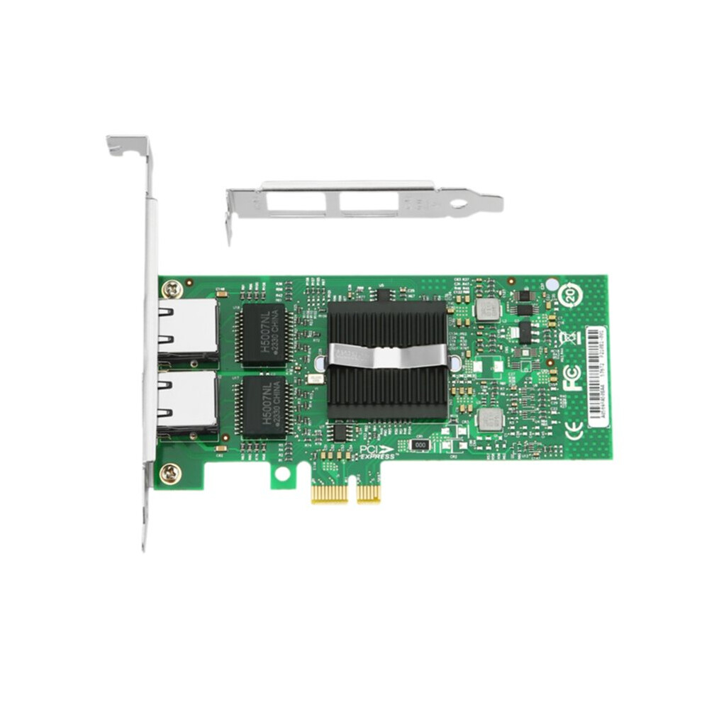 Pcie 2 Port Gigabit Ethernet Network Card Adapter I82576 Chip Rj45 Server For Desktop Pc Windows 10/11, And Linux 4711789975606