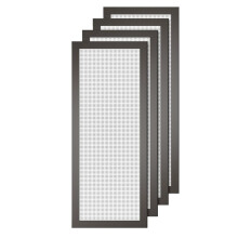4 Pcs Floor Covers, 4 X 10 Inch Air Vent Screen Cover Mesh Magnetic PVC Vent Mesh for Ceiling Wall Floor Catch Debris