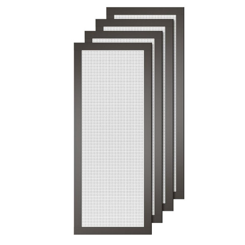 4 Peças de Protetores de Piso, Tela de Proteção para Ventilação de Ar de 4 X 10 Polegadas, Malha Magnética de PVC para Teto, Parede e Piso, para