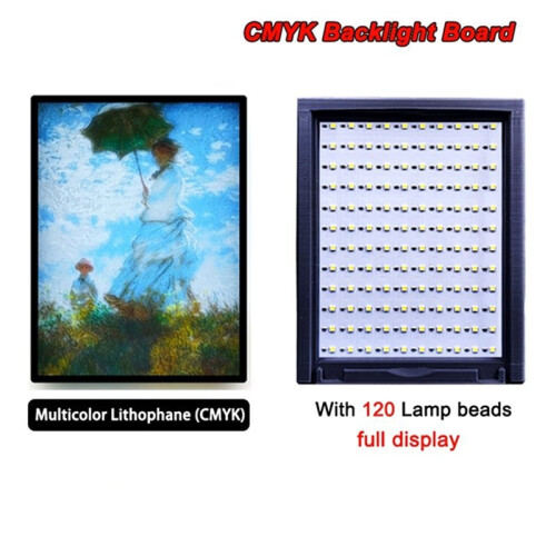 10 Stück für  Lithophane LED-Panel CMYK LED-Hintergrundbeleuchtungsplatine PLA Basic CMYK Lithophane Bundle 120bit 2