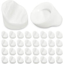 50PCS White Door Frame Plugs, 5/16" X 1/4" Screw Hole Covers Compatible with ODL/Western Reflection Frame