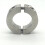 Stainless Steel Separable Retaining Double Split Shaft Collar Lock Collar Clamp Set Screw Ring Accessories 3