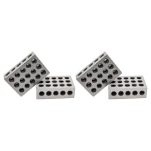 Blocos de Aço de Precisão 1-2-3 com 23 Furos, 1" X 2" X 3" (Pacote com 2)