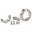 Stainless Steel Separable Retaining Double Split Shaft Collar Lock Collar Clamp Set Screw Ring Accessories 4
