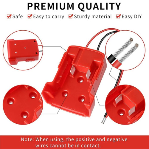 2-Pack Power Wheels Adapter for  M18 Battery 18V, High-Quality Robotics DIY Connector 1