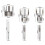 3 Pcs Integrated Internal & External Pipe Threading Tool Dual-Function Pipe Thread Cutting Tool for 1/2" & 3/4"& 1" PVC 9