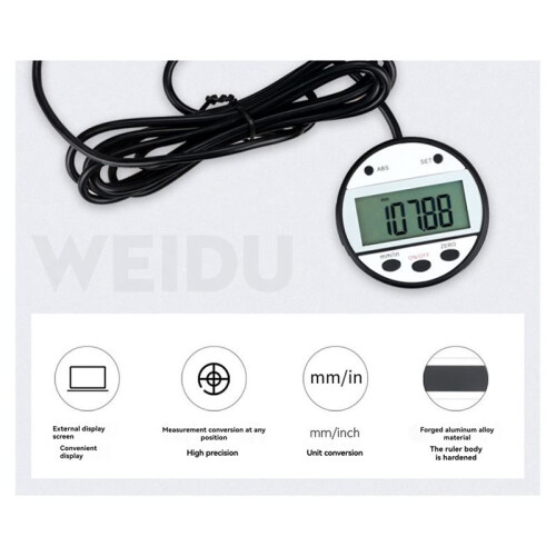 Vertical/Horizontal Dual-Use Digital Display Ruler Machine Tool with Displacement Sensor for Carving Machine 0-150mm 2