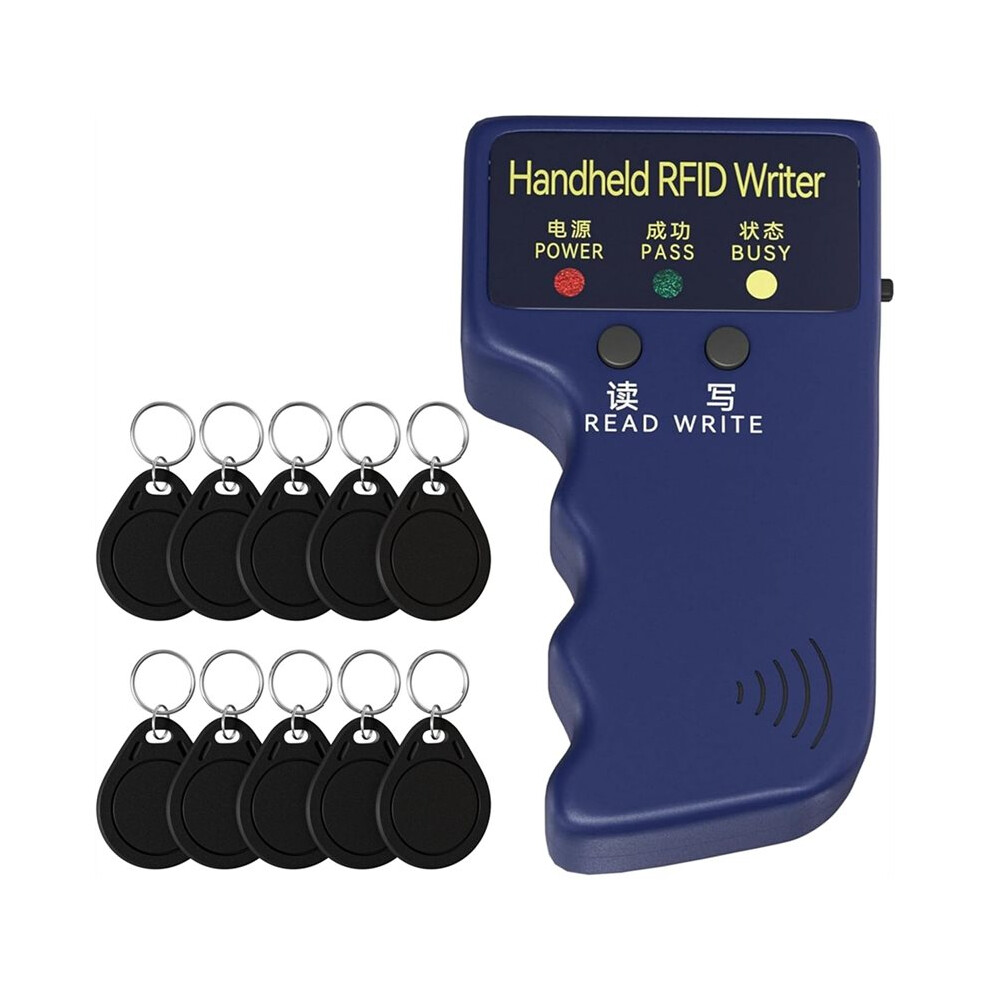 Rfid Copier 125Khz Rfid Reader Writer Handheld Id Copier For T5577 Or Em4305+10Pcs T5577 Keychains 4711734600355