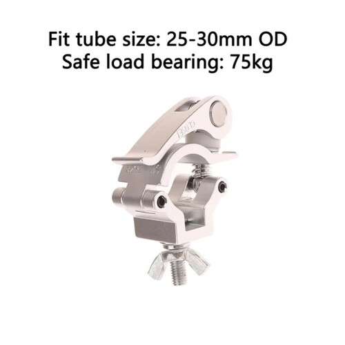 Quick Release Single Ring Buckle Clamp Quick Release Clamp Tube Pipe Quick Release Clamp Silver 2