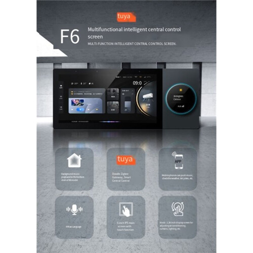 6-Zoll-Tuya  Home Multifunktions-Zentralsteuerfeld Zigbee-Gateway-Schalter-Controller 2