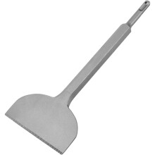 4 Inch Wide Tile & Thinset Scaling Chisel SDS- Shank 4" X 11" Thinset Scraper Wall and Floor Scraper Works SDS-