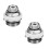 2Pcs Fully Automatic Air Vent Auto Cut-Off Self Bleeding Radiator Valve 1/2inch for Heating Systems 1