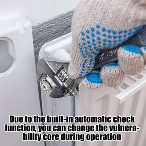 2Pcs Fully Automatic Air Vent Auto Cut-Off Self Bleeding Radiator Valve 1/2inch for Heating Systems 1