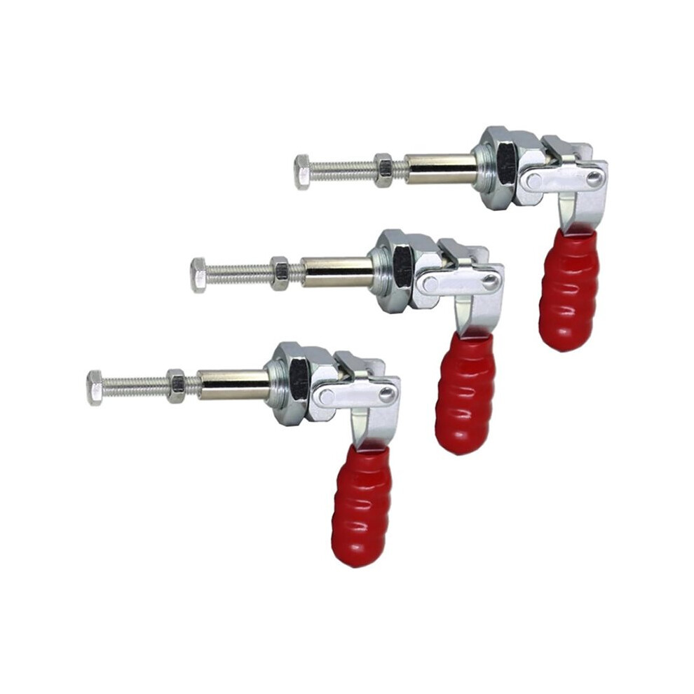 Toggle Clamp Set,100Kg Capacity,Push Pull Action Galvanized Iron Hand Tool, For Woodworking Welding Electronic Assembly 4712462290375