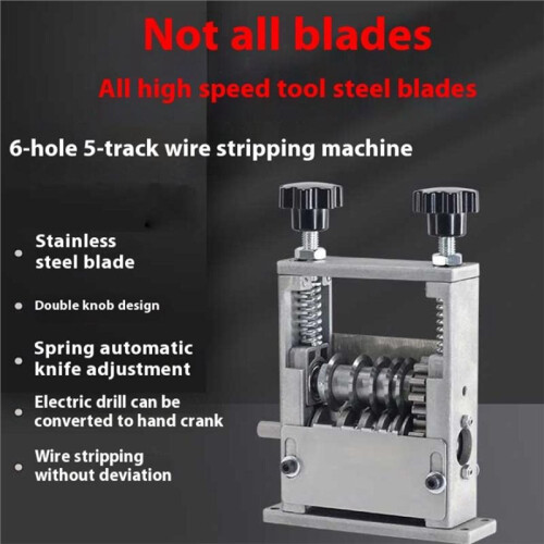 Wire Stripper Machine Rust-Proof Blades Perfect for Recycling Copper Wires 1-17mm Capacity Cable Peeler 2