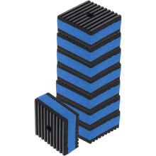 Tapis Anti-Vibrations, 5 X 5 X 2,2 cm, Amortisseurs de Vibrations, Tapis en Caoutchouc Nervurés pour L'Isolation Phonique des Machines à Laver