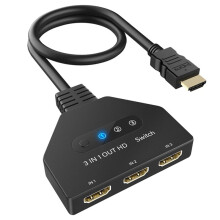 -Kompatibel  3-In-1-Ut Integrerad  HD 4K30HZ Skärmdelare Datorskärm Expander Distribution