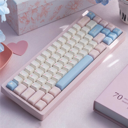 164 Keys  Profile Keycaps Set for Mechanical Keyboards, Double Shot PBT+PC 1