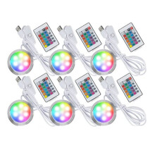 6pcs Remote Control RGB LED Lamp Kit 001 for H2D/X1/P1P/A1 Multicolor F RGB Includes