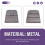 5PCS Steel Handle Wedge for Axe, Hatchets, Mauls or and Other Tools 1.5P 4