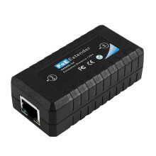 Extensor POE de 1 Puerto 10 / 100Mbps con Entrada / Salida EstáNdar IEEE 802.3Af para CáMara IP Distancia de TransmisióN 120 Metros