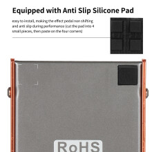 Effet de guitare IRIN Overdrive avec 4 boutons et interrupteur à bascule, conception compacte en alliage d'aluminium