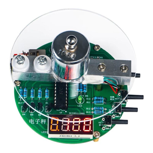 Electronic Scale DIY Kit,51 Microcontroller Soldering Practice Kit with Digital Tube Display HX711 Chip 5V 2
