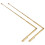 2Pcs Pure Copper Dowsing Rods Portable Dragon Seeking Tool Divining Rod Pen 2