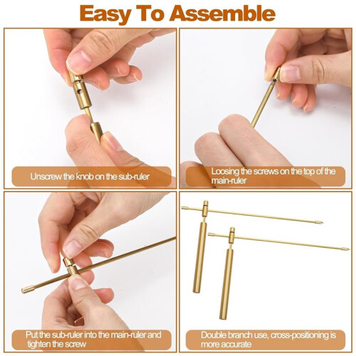 2 Pieces Copper Dowsing Rod, Flexible Divining Rods Rotation Tool, Solid Copper and Brass Dowsing Rods with Gift Box 1