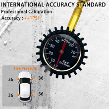 Automobile Pressure Gauge Pointer Gear Automobile Tire Pressure Gauge Rapid Deflation Test Tire Pressure Detection Tool