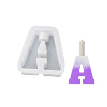 Candle Holder Mold Capital Letter Shape Candlestick Molds-A