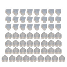 50 PCS Ear Stud Back Pads Star/Heart Shaped Fashionable-B