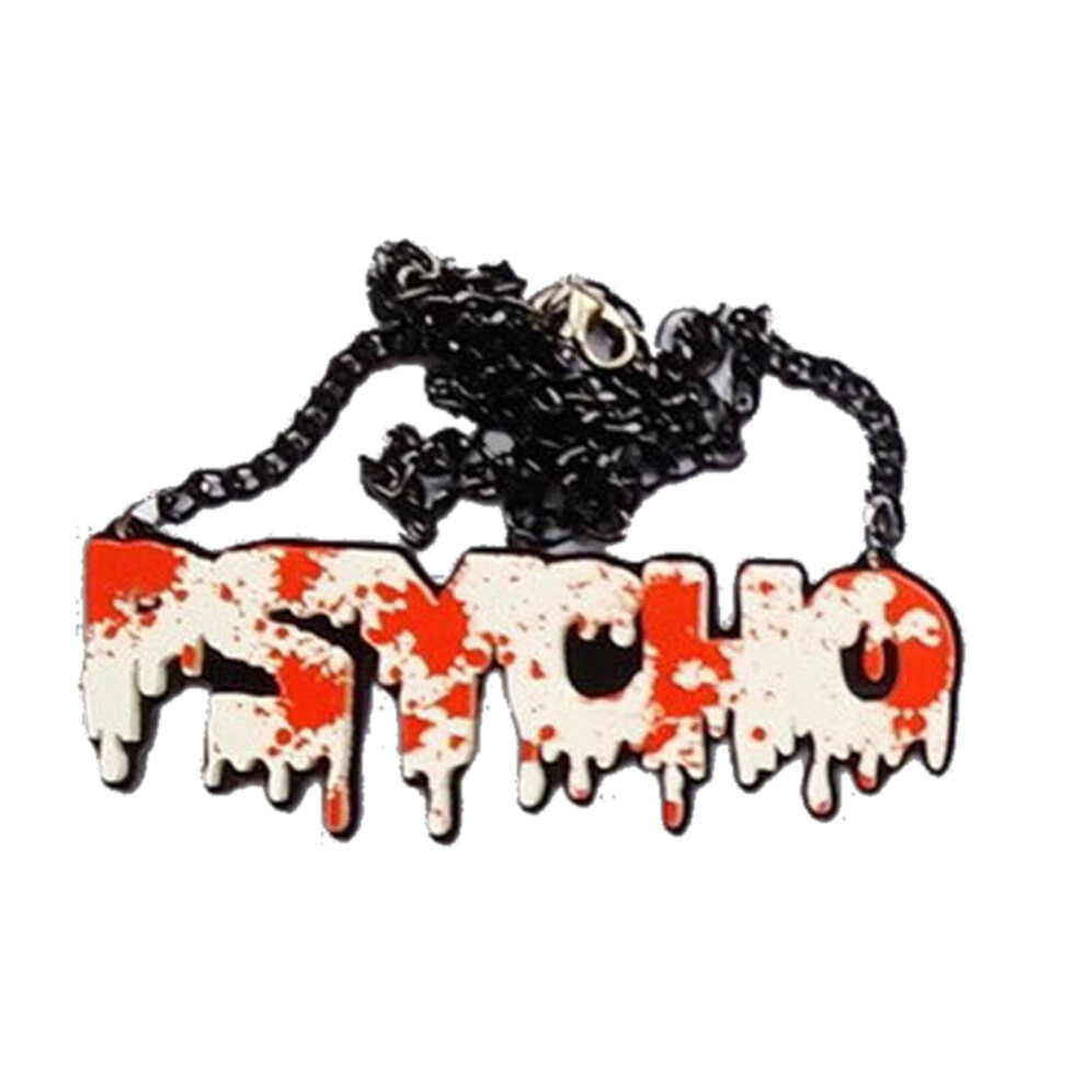Halloween Necklace Large Punk Gothic Dripping Blood-PSYCHO 2