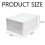 Integrated Handles Storage Drawers, Stackable Plastic Drawer Boxes with Easy Glide Functionality, Modular Storage Solution for Organizing Household an 3